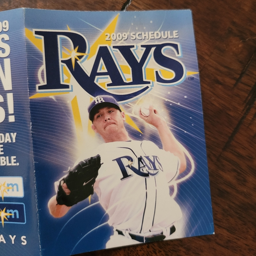 Rays 2009 schedule